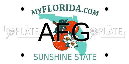 AFG Florida License Plate