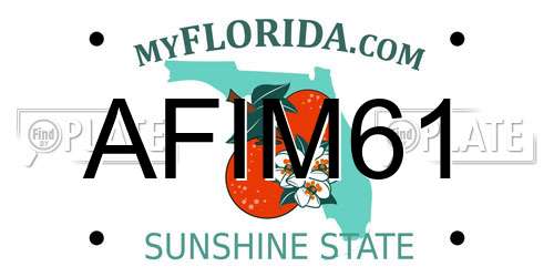 AFIM61 Florida License Plate