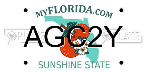 AGC2Y Florida License Plate