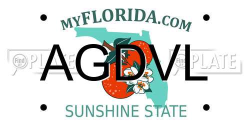 AGDVL Florida License Plate