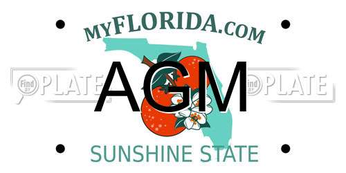 AGM Florida License Plate