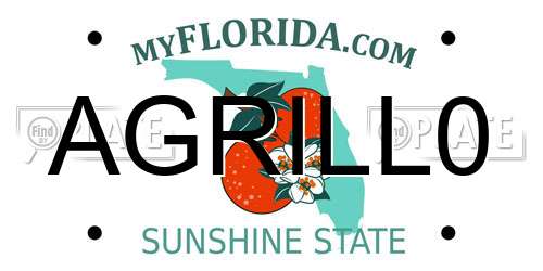 AGRILL0 Florida License Plate