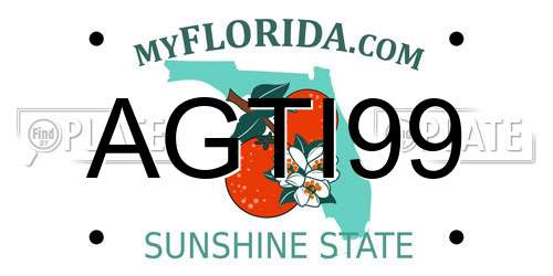 AGTI99 Florida License Plate
