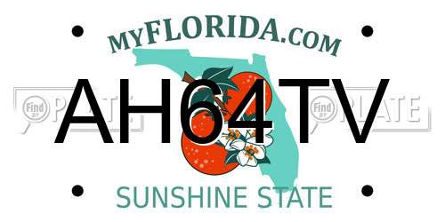 AH64TV Florida License Plate