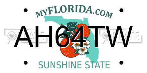 AH64TW Florida License Plate
