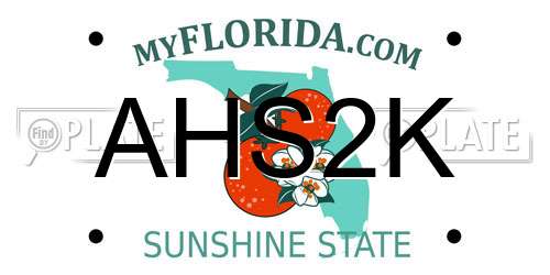 AHS2K Florida License Plate