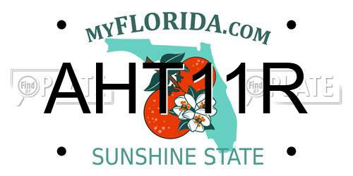 AHT11R Florida License Plate