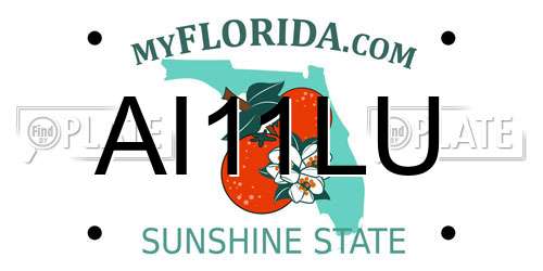 AI11LU Florida License Plate