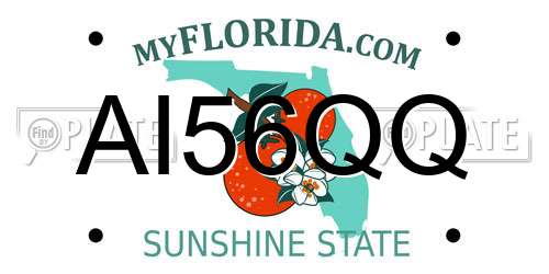 AI56QQ Florida License Plate