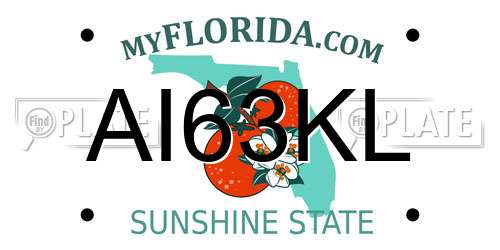 AI63KL Florida License Plate