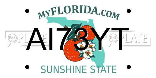 AI73YT Florida License Plate