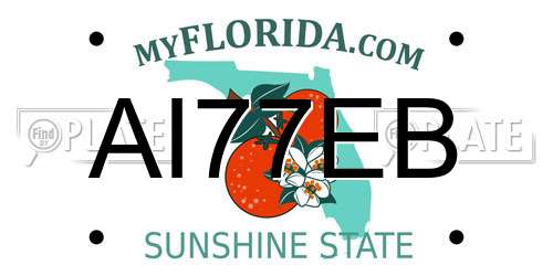 AI77EB Florida License Plate