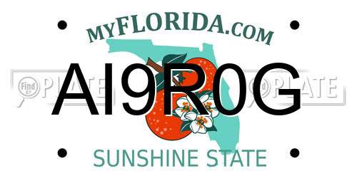 AI9R0G Florida License Plate