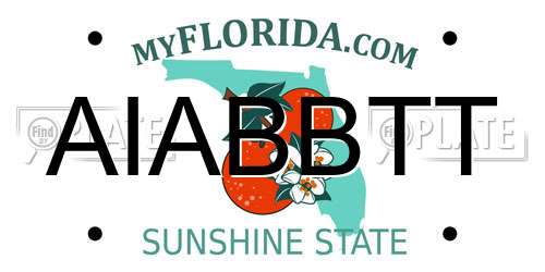 AIABBTT Florida License Plate
