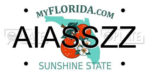 AIASSZZ Florida License Plate