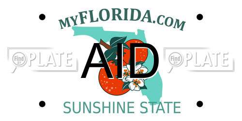 AID Florida License Plate