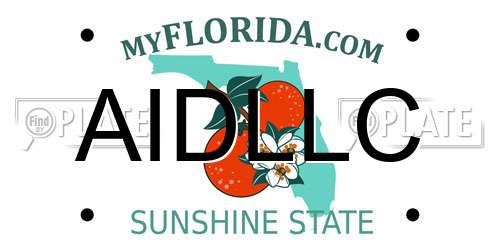 AIDLLC Florida License Plate