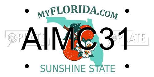 AIMC31 Florida License Plate