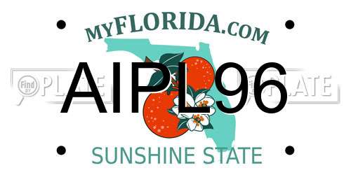 AIPL96 Florida License Plate