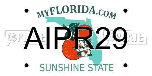 AIPR29 Florida License Plate