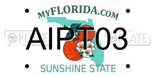 AIPT03 Florida License Plate