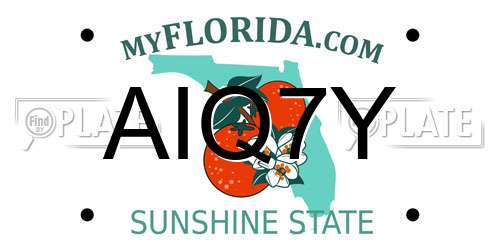 AIQ7Y Florida License Plate