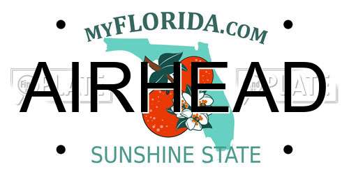 AIRHEAD Florida License Plate