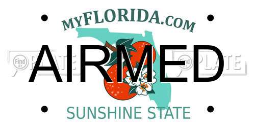 AIRMED Florida License Plate