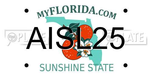 AISL25 Florida License Plate