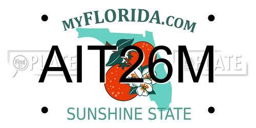 AIT26M Florida License Plate