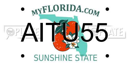 AITU55 Florida License Plate