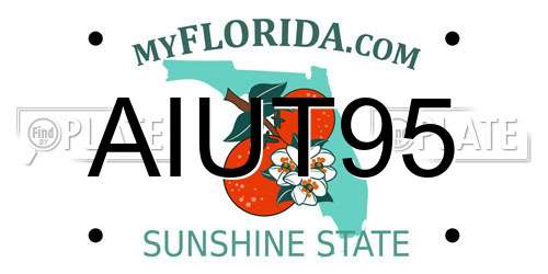 AIUT95 Florida License Plate