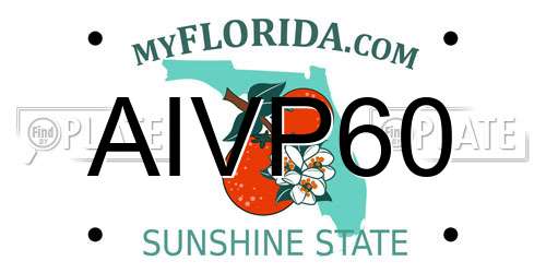 AIVP60 Florida License Plate