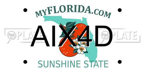 AIX4D Florida License Plate