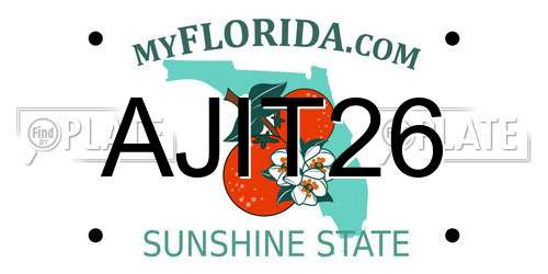 AJIT26 Florida License Plate