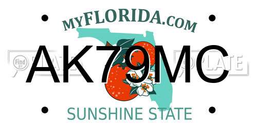 AK79MC Florida License Plate
