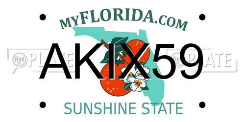 AKIX59 Florida License Plate