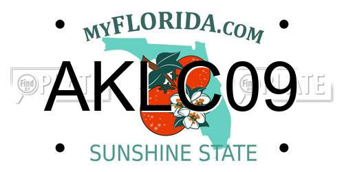 AKLC09 Florida License Plate