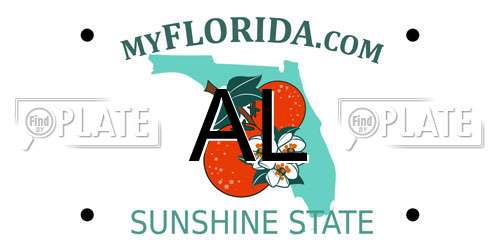 AL Florida License Plate