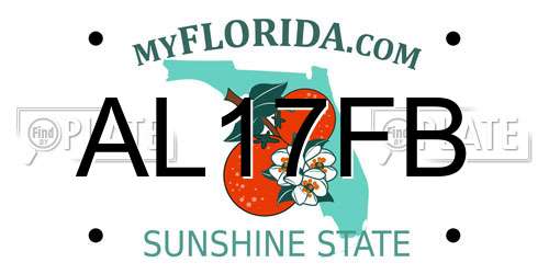 AL17FB Florida License Plate