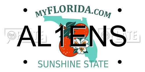 AL1ENS Florida License Plate