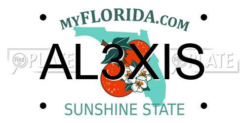 AL3XIS Florida License Plate