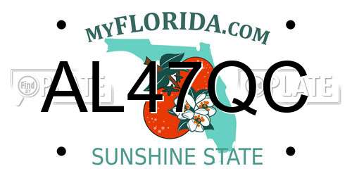 AL47QC Florida License Plate