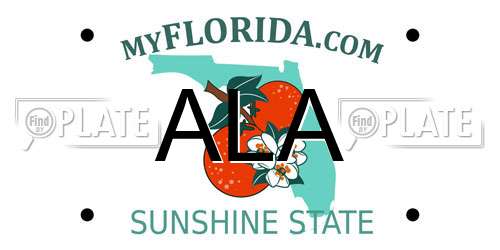 ALA Florida License Plate