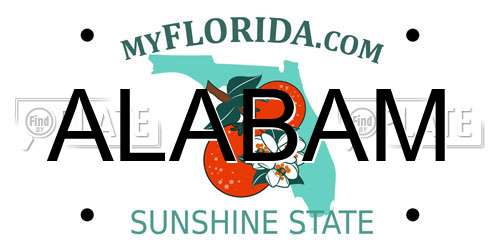 ALABAM Florida License Plate