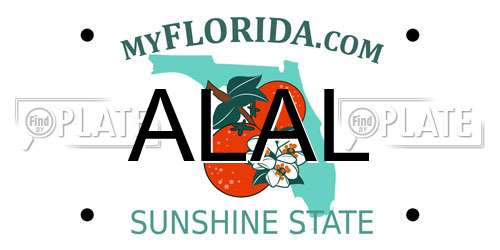 ALAL Florida License Plate