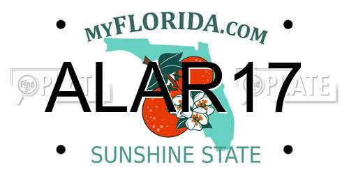 ALAR17 Florida License Plate