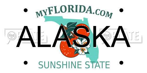 ALASKA Florida License Plate