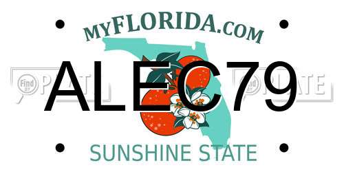 ALEC79 Florida License Plate