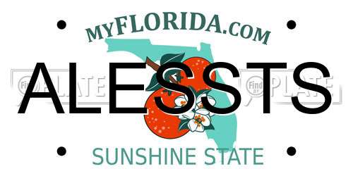 ALESSTS Florida License Plate